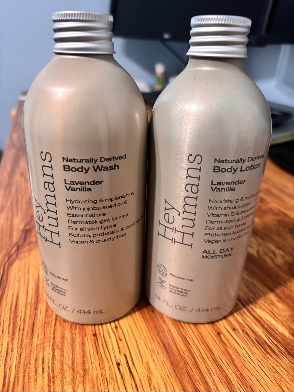 Set of Lavender Vanilla Body Wash and Lotion